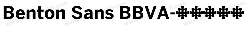 Benton Sans BBVA字体转换